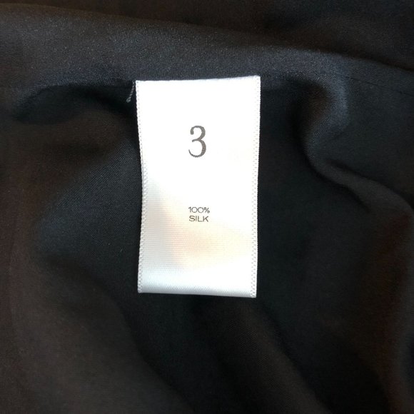 Pari Passu Womens Silk Wrap Skirt Zebra Stripe Tie Waist Black White Size 3 - Picture 4 of 4